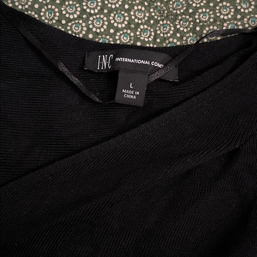 INC asymmetrical cold shoulder sweater Large - Picture 5 of 5